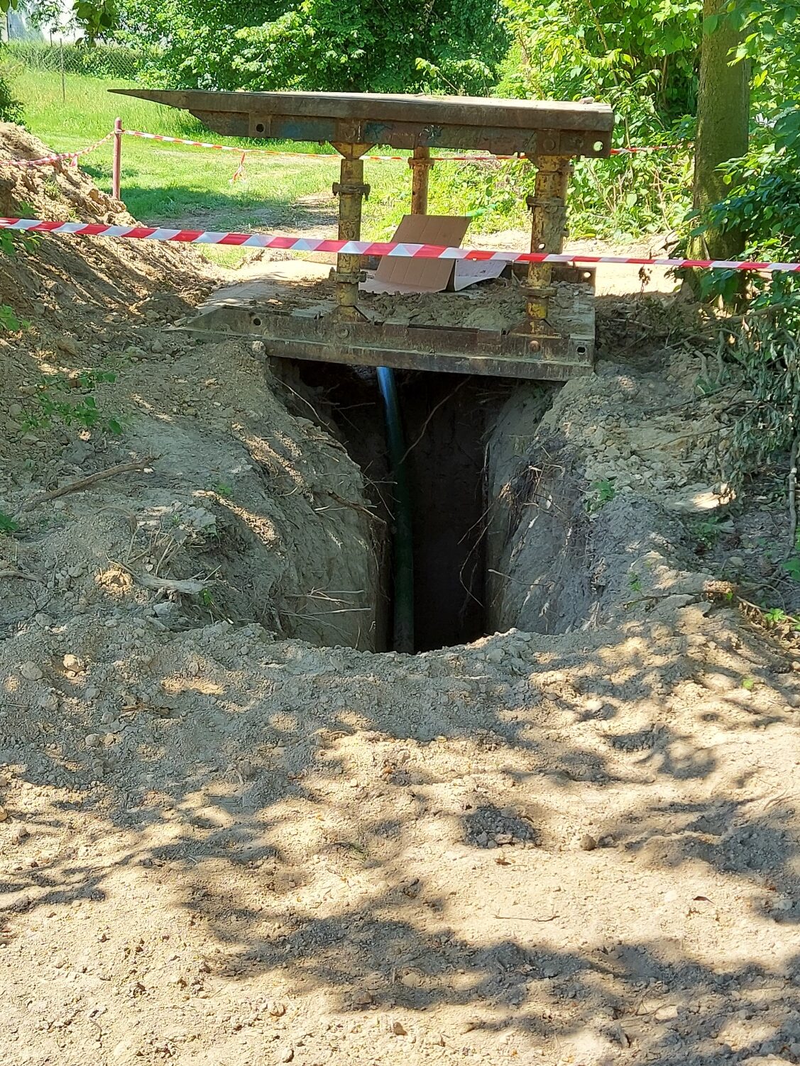 zdjęcie budowy sieci wodnokanalizacyjnej