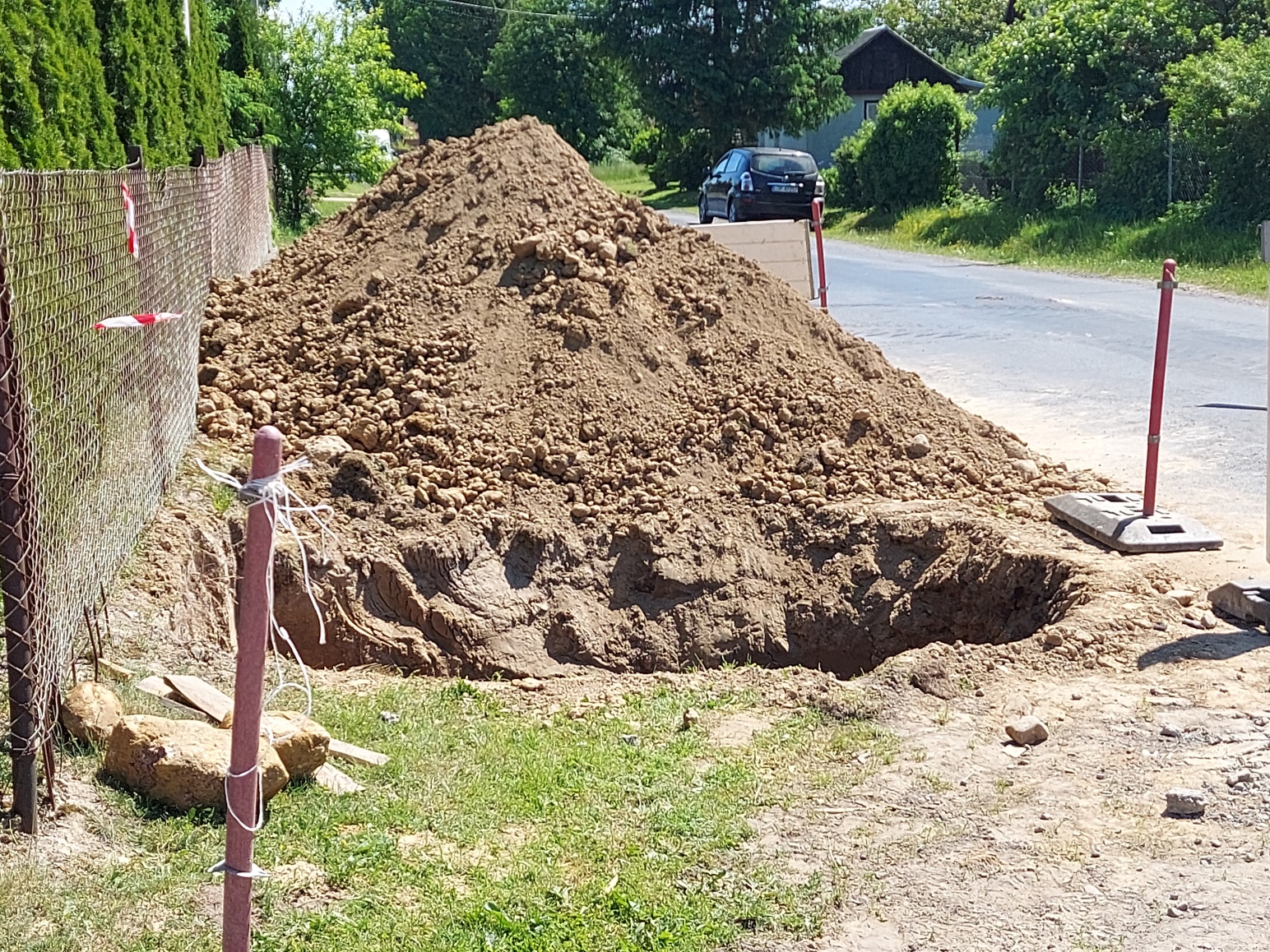 zdjęcie budowy sieci wodnokanalizacyjnej
